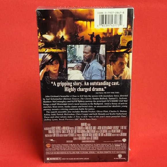 A Time To Kill 1996 VHS New Sealed - Picture 2 of 8